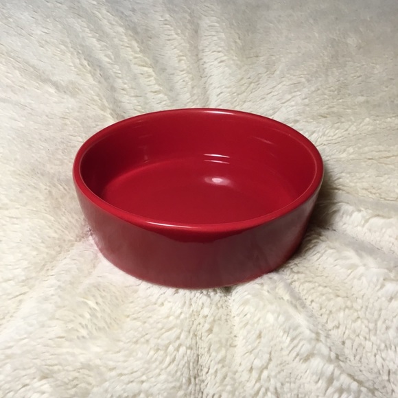 Rae Dunn LL MERRY CATMAS Red Ceramic Cat Bowl NWT - Picture 3 of 5